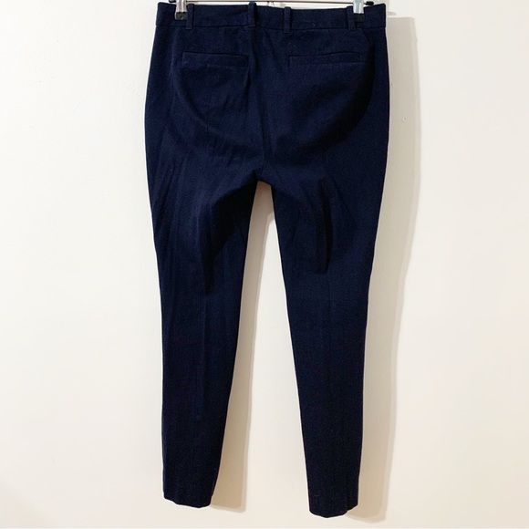J. Crew Factory Stretch Lexie Pant Cotton Blend Skinny Leg Navy Blue Style C9716 - Picture 7 of 14